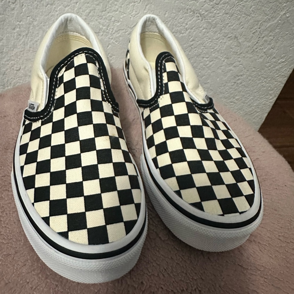 Kids Vans Checkered Slip-On Shoes